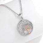 Collar colgante elegante Árbol de la Vida para mujer