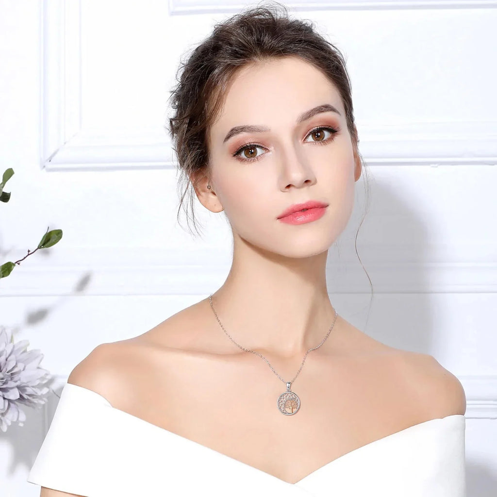 Collar colgante elegante Árbol de la Vida para mujer