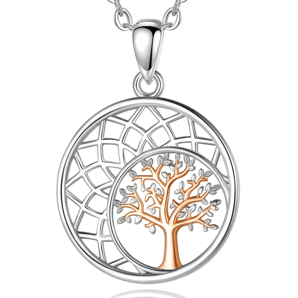Collar colgante elegante Árbol de la Vida para mujer