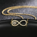 Infinity Symbol Zircon Pendant Necklace