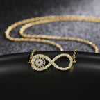Infinity Symbol Zircon Pendant Necklace