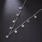 Collar Colgante Estrella Astrología plata