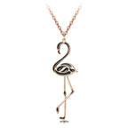 Collier Flamant Rose Noir