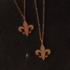 Collier & Pendentif Fleur de Lys or
