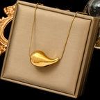 Gold Water Drop Pendant Necklace style 2

