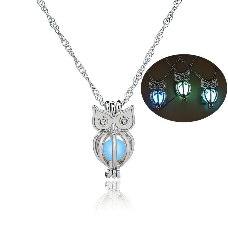 Collier Pendentif Hiboux