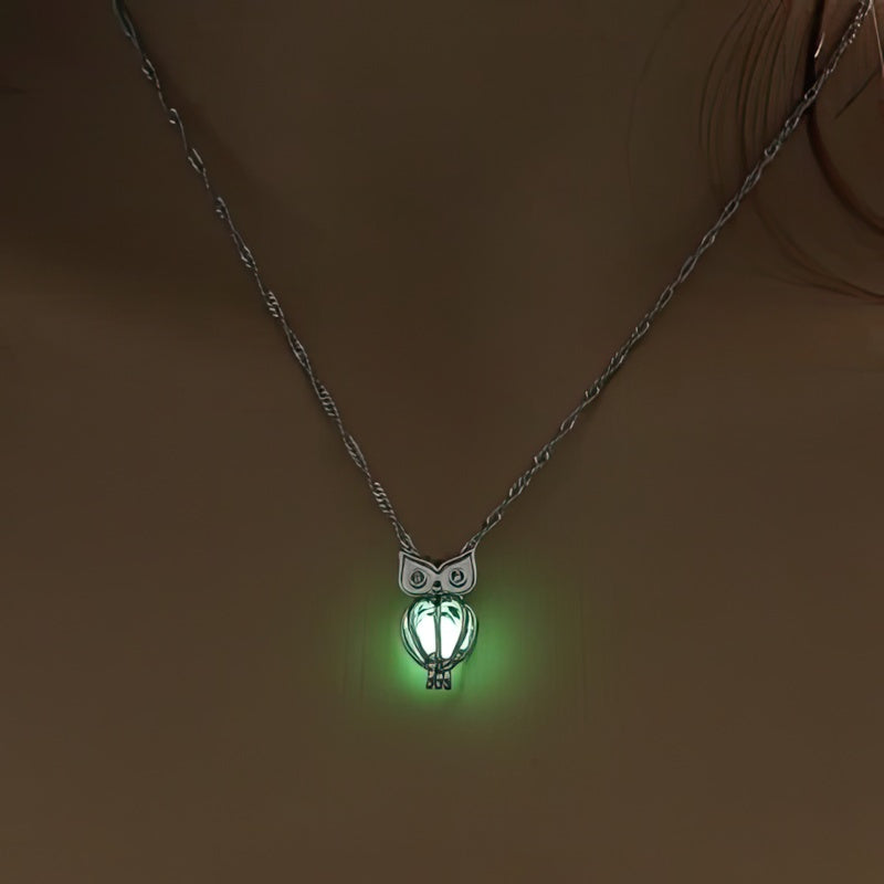 Collier Pendentif Hiboux