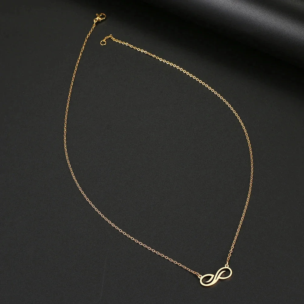 Women's Gold Infinity Pendant Necklace