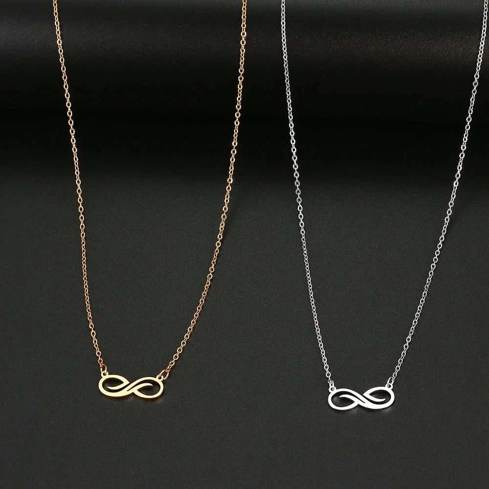 Women's Silver Infinity Pendant Necklace
