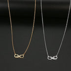 Women's Silver Infinity Pendant Necklace