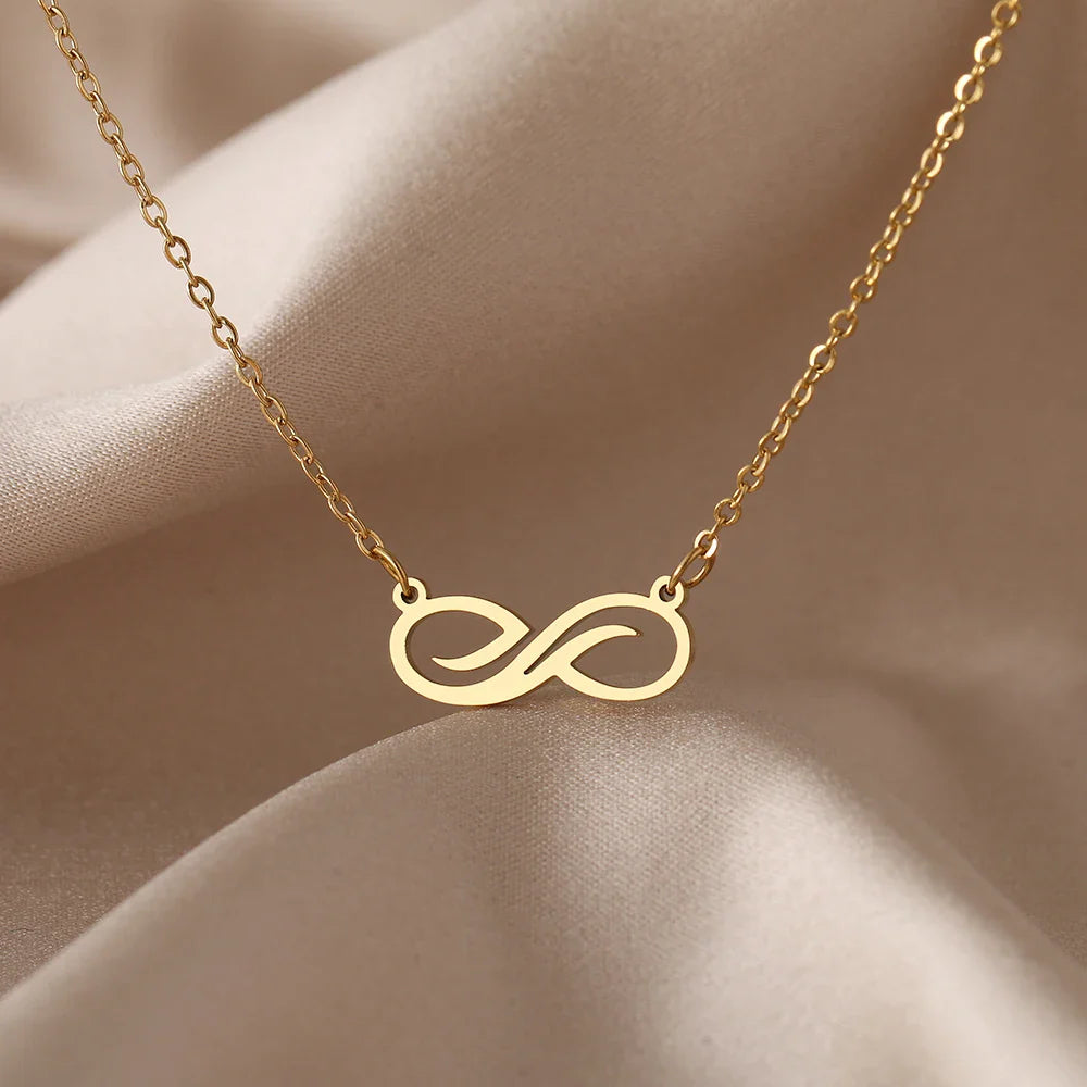 Women's Gold Infinity Pendant Necklace