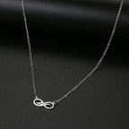 Women's Silver Infinity Pendant Necklace