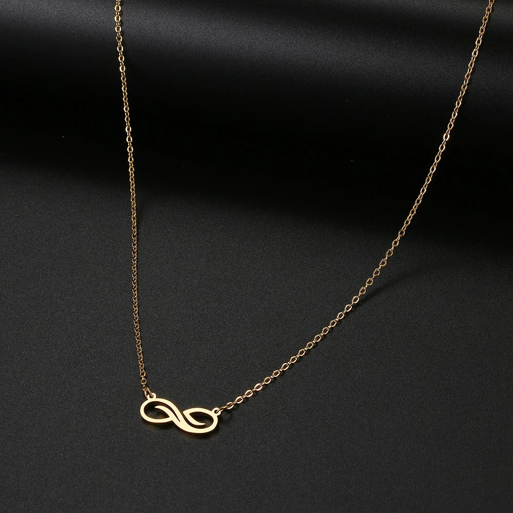 Women's Gold Infinity Pendant Necklace