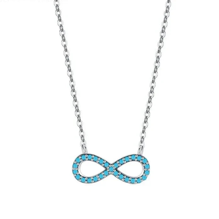 Turquoise Infinity Pendant Necklace
