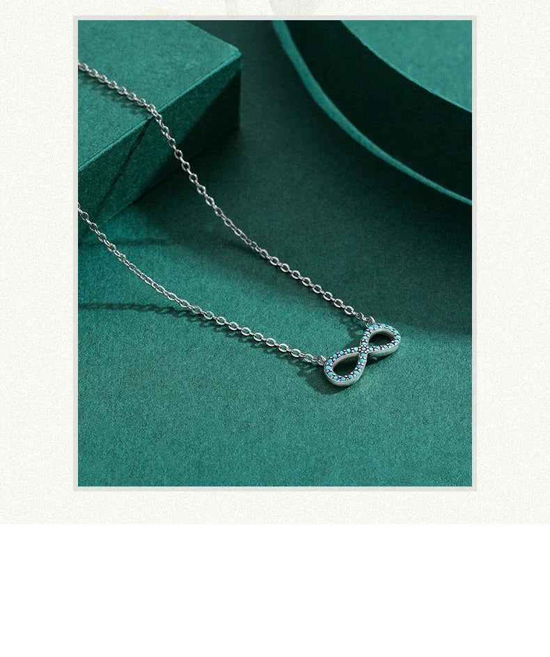 Turquoise Infinity Pendant Necklace