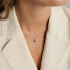 Collar Colgante Piedra de Nacimiento Oro y Plata