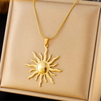 Sun Pendant Necklace for Women