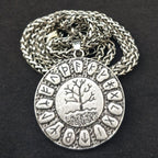 Collar Colgante Yggdrasil plateado
