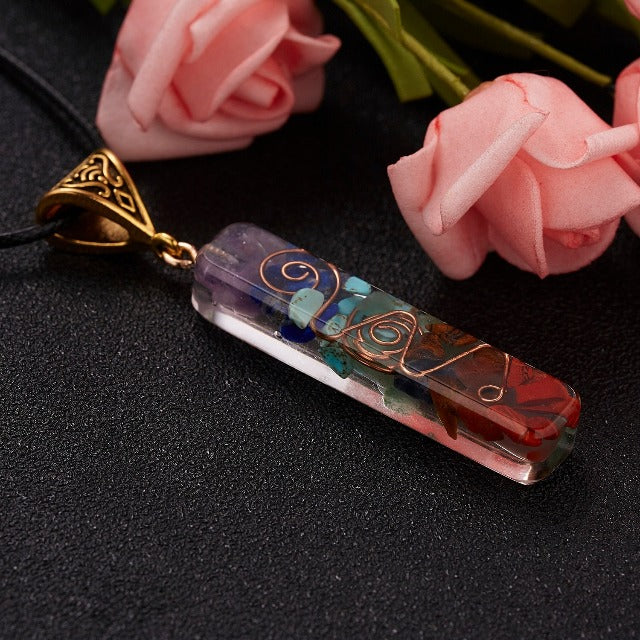 Collar de Piedra Multicolor