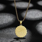 Women's necklace with Arabic Ayatul Kursi pendant