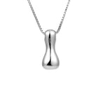 Women's necklace with initial letter pendant