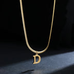 Women’s necklace with initial letter pendant