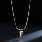 Women’s necklace with initial letter pendant