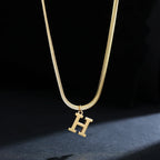 Women’s necklace with initial letter pendant