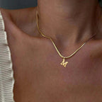 Women’s necklace with initial letter pendant