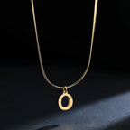 Women’s necklace with initial letter pendant