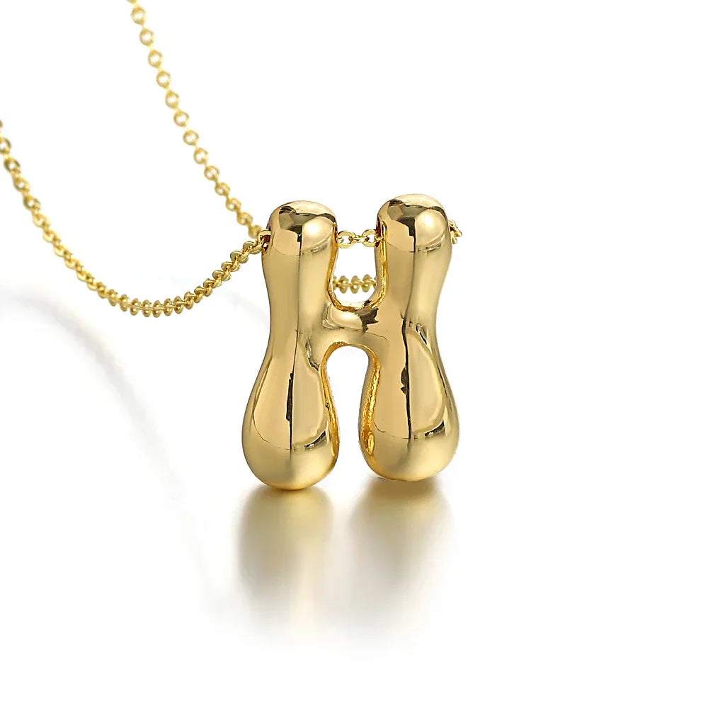 Collier pour femme avec pendentif initiale - lettre