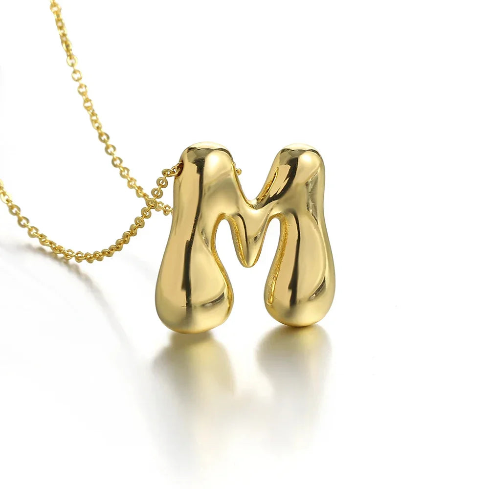 Collier pour femme avec pendentif initiale - lettre