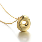 Women's necklace with initial letter pendant