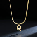 Women’s necklace with initial letter pendant