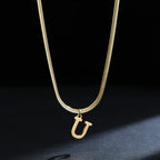 Women’s necklace with initial letter pendant