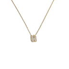 Collier ras de cou femme avec pendentif minimaliste initiale h