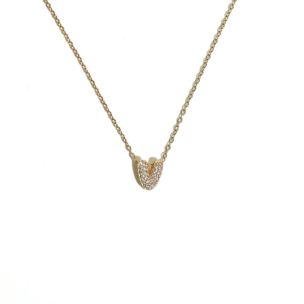 Collar para mujer con colgante minimalista de inicial - letra 