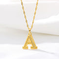 Collar para hombre o mujer con colgante de inicial - letra 