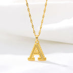 Collar para hombre o mujer con colgante de inicial - letra 