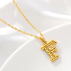Collar para hombre o mujer con colgante de inicial - letra 