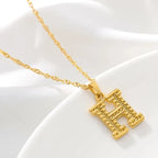 Collar para hombre o mujer con colgante de inicial - letra 