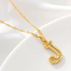 Collar para hombre o mujer con colgante de inicial - letra 
