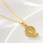 Collar para hombre o mujer con colgante de inicial - letra 