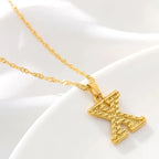 Collar para hombre o mujer con colgante de inicial - letra 