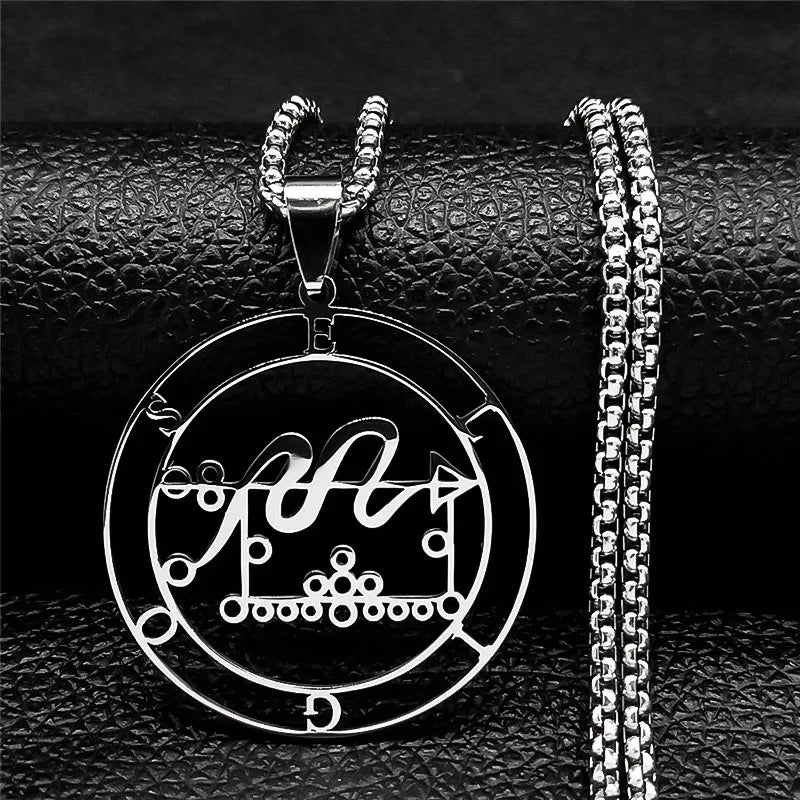 Collier Satanique Pendentif Esprit Démoniaque eligos