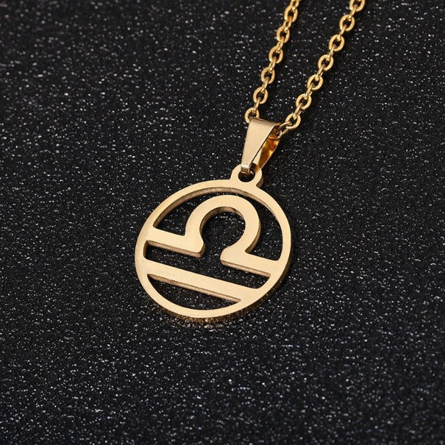 Collier Signe du Zodiaque - Pendentif  12 Constellations