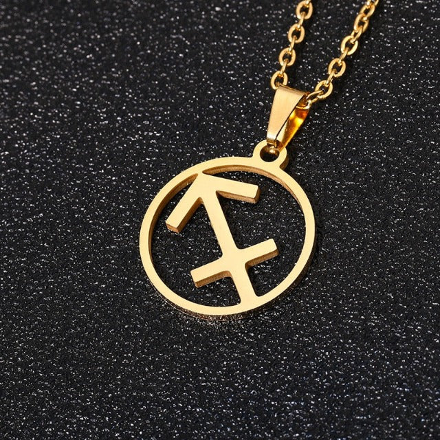 Collier Signe du Zodiaque - Pendentif  12 Constellations