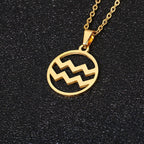 Collier Signe du Zodiaque - Pendentif  12 Constellations