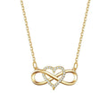 Infinity Symbol Necklace Women's Gold Pendant
