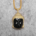 Black Buddha Head Necklace